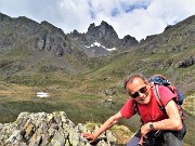 08 Al Laghetto di Ponteranica superiore (2109 m) con bella vista sull'amato Valletto (2732 m)